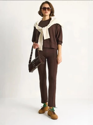 Foto van product Bianco Lucci Joggingpak chocoladebruin