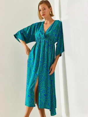 Foto van product Bianco Lucci Jurk blauw / groen