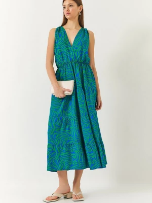 Foto van product Bianco Lucci Jurk royal blue / koningsblauw / groen