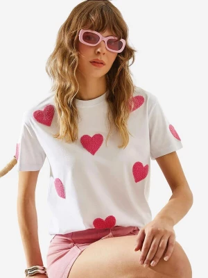 Foto van product Bianco Lucci Shirt pink / wit