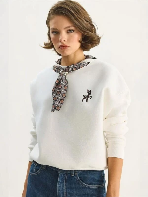 Foto van product Bianco Lucci Sweatshirt cognac / donkerbruin / zwart / wit