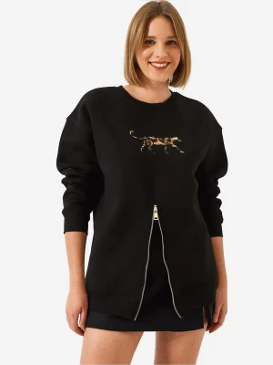 Foto van product Bianco Lucci Sweatshirt lichtbruin / donkerbruin / zwart