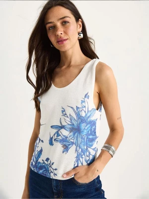 Foto van product Bianco Lucci Top blauw / azuur / wit