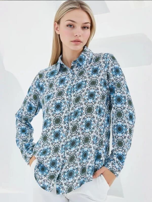 Foto van product Bigdart Blouse blauw / zwart / wit