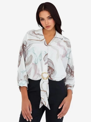 Foto van product Bigdart Blouse lichtblauw / bruin / wit