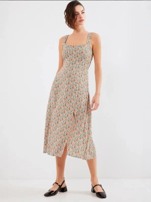 Foto van product Bigdart Jurk hemelsblauw / koraal / rosé / zwart