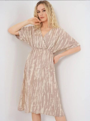 Foto van product Bigdart Jurk lichtbeige / donkerbeige