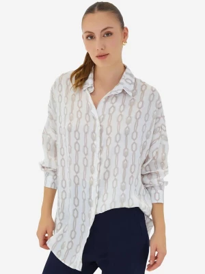 Foto van product Bigdart Oversized shirt beige / wit