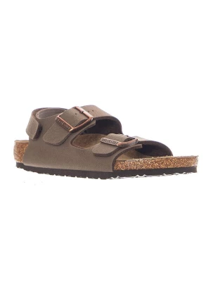 Foto van product BIRKENSTOCK Sandalen 'Milano HL Kids Birkibuc Narrow Fit Mocca' bruin