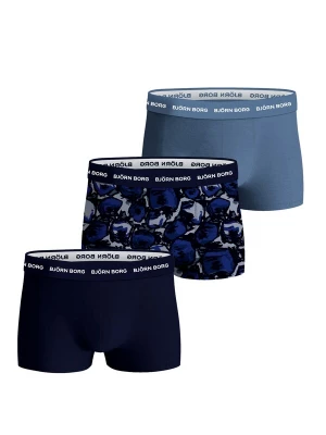 Foto van product BJÖRN BORG Boxershorts enziaan / lichtblauw / donkerblauw / zwart / wit