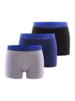 Foto van product Blackspade Boxershorts ' Modern Basics ' blauw / grijs gemêleerd / zwart