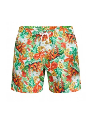 Foto van product Blackspade Zwemshorts ' Summer Prints ' groen / oranje