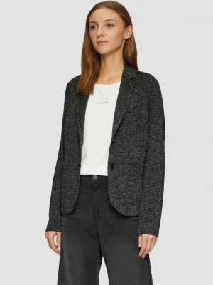 Foto van product Blazer in een slanke pasvorm met een gemêleerd patroon s.Oliver zwart