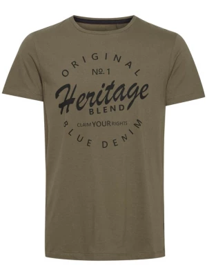Foto van product BLEND Shirt 'Abraham' olijfgroen / zwart