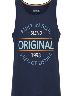 Foto van product BLEND Shirt 'ALVAREZ' blauw / oranje / wit