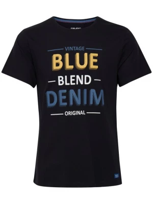 Foto van product BLEND Shirt duifblauw / honing / zwart / wit