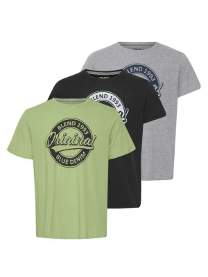 Foto van product BLEND Shirt navy / grijs / lichtgroen / zwart / wit