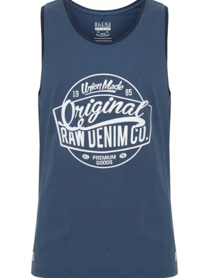 Foto van product BLEND Shirt 'WALEX' nachtblauw / wit