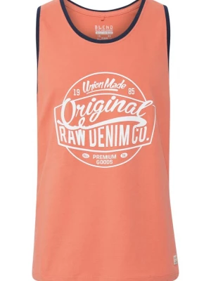 Foto van product BLEND Shirt 'WALEX' navy / oranje / wit