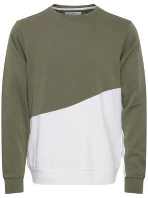 Foto van product BLEND Sweatshirt olijfgroen / wit