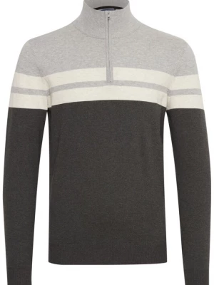 Foto van product BLEND Trui 'Naresh' antraciet / stone grey / wit
