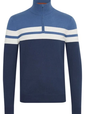 Foto van product BLEND Trui 'Naresh' blauw / wit