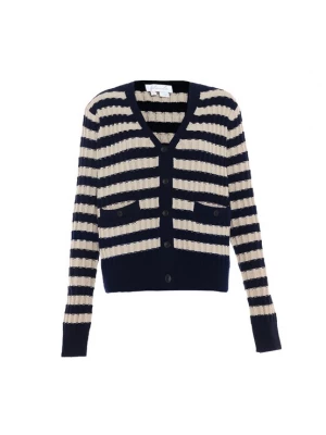 Foto van product BLONDA Gebreid vest navy / wolwit