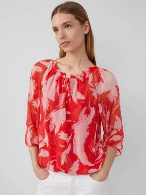 Foto van product Blouse met gerimpelde details in een relaxed fit s.Oliver rood