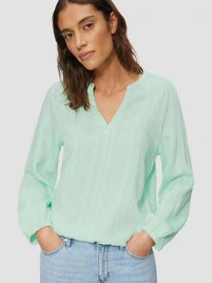 Foto van product Blouse met gestructureerde strepen s.Oliver groen