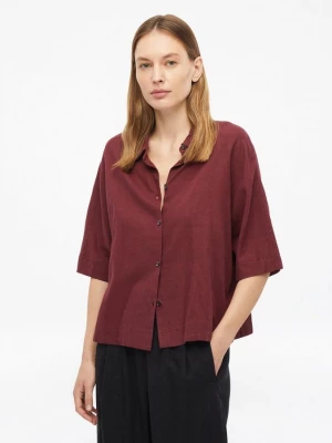 Foto van product Blouse met korte mouwen van linnenmix s.Oliver rood
