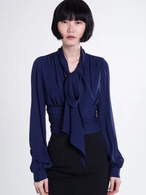 Foto van product Blouse Plein Sud zijde - blauw