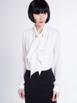 Foto van product Blouse Plein Sud zijde - wit
