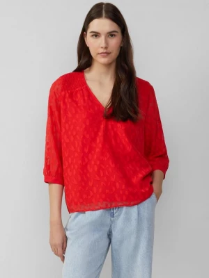 Foto van product Blouse van gestructureerd chiffon met een relaxed fit s.Oliver rood