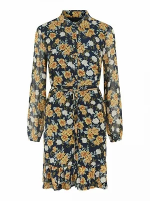 Foto van product Blousejurk Pieces donkerblauw