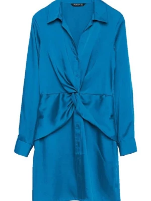Foto van product Blousejurk Stradivarius blauw gemêleerd