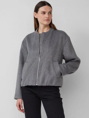 Foto van product Blouson van wolmix met ruches aan de zoom s.Oliver grijs