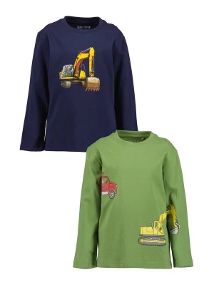 Foto van product BLUE SEVEN Shirt navy / geel / kiwi / zwart