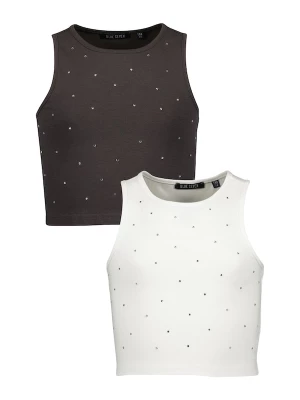 Foto van product BLUE SEVEN Top donkerbruin / wit