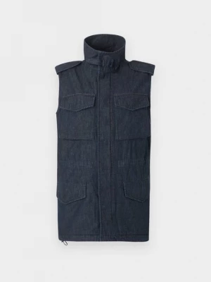 Foto van product Bodywarmer Aspesi donkerblauw denim