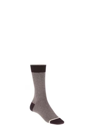 Foto van product Boggi Milano Sokken lichtbeige / donkerbruin