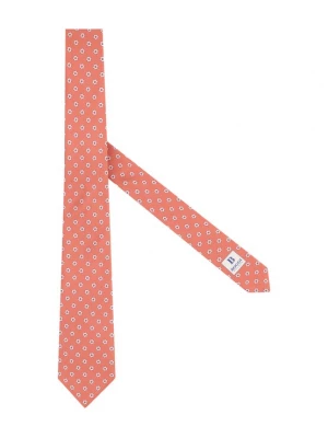 Foto van product Boggi Milano Stropdas crème / navy / zalm roze
