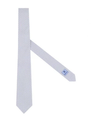 Foto van product Boggi Milano Stropdas indigo / duifblauw / taupe / wit