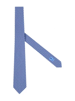 Foto van product Boggi Milano Stropdas kobaltblauw / lichtblauw / wit