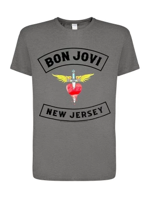 Foto van product Bon Jovi Shirt 'Bon Jovi New Jersey T-Shirt' grijs