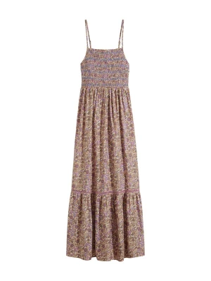 Foto van product bonprix Avondjurk donkerbeige / olijfgroen / violetblauw / lichtroze