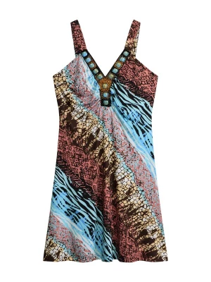 Foto van product bonprix Jurk beige / turquoise / bruin / bourgogne