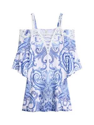 Foto van product bonprix Jurk blauw / wit