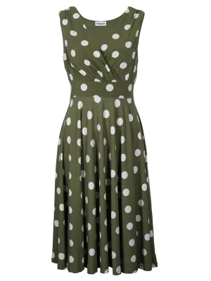 Foto van product bonprix Jurk olijfgroen / wit