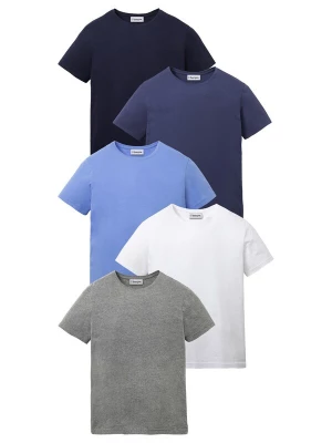 Foto van product bonprix Shirt blauw / marine / navy / grijs gemêleerd / wit