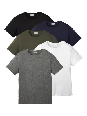 Foto van product bonprix Shirt donkerblauw / grijs gemêleerd / groen / zwart / wit
